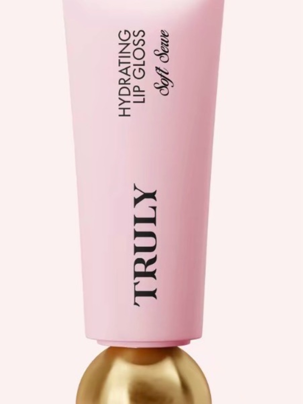 TRULY Pink Hydrating Lip Gloss with Gold Accent